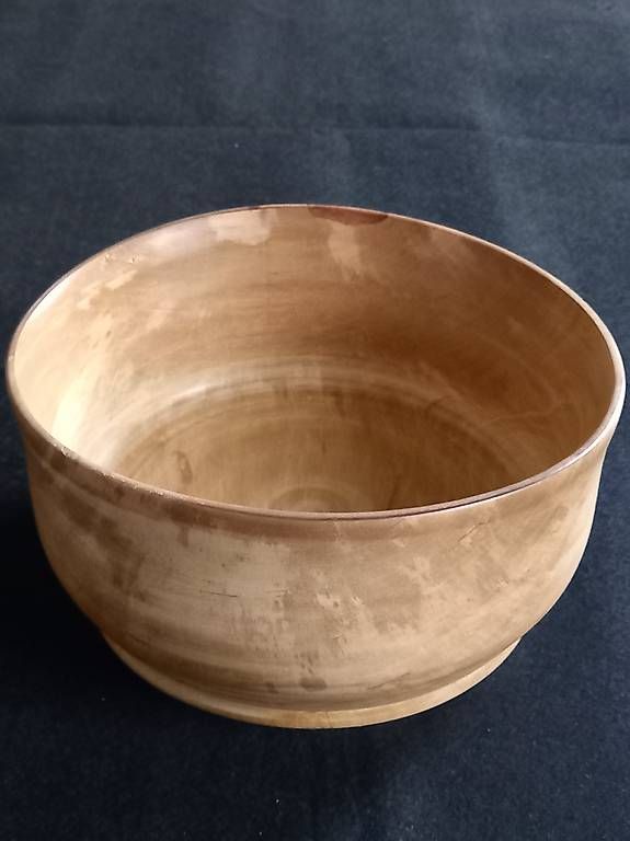 Ciotole: Holzschale, helles Holz, Handarbeit, Durchmesser 20 cm – Usato da Wynigen venduto da haexji01 3
