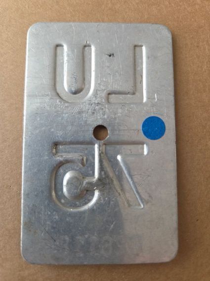 Sachs Schilder: Velonummer LU 75 plaque velo – Gebraucht aus Schenkon von Uhu007 1