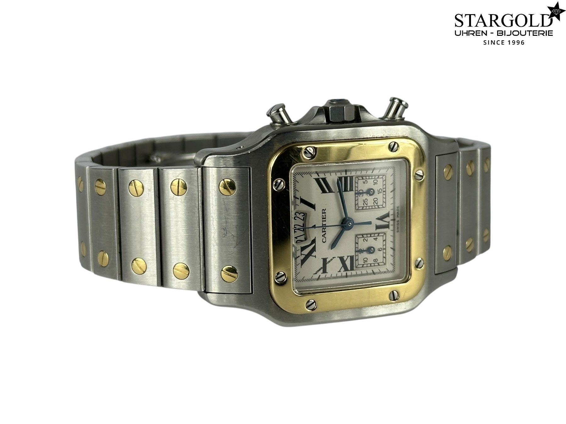 Cartier Orologi: Cartier Santos Galbée Chronograph - 2425 – Usato da Zürich venduto da Stargold-Uhren 5