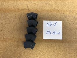 5 neue PVC Winkel 25mm 45 Grad