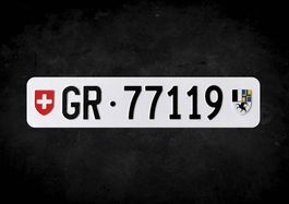 GR Autonummer/Kontrollschild