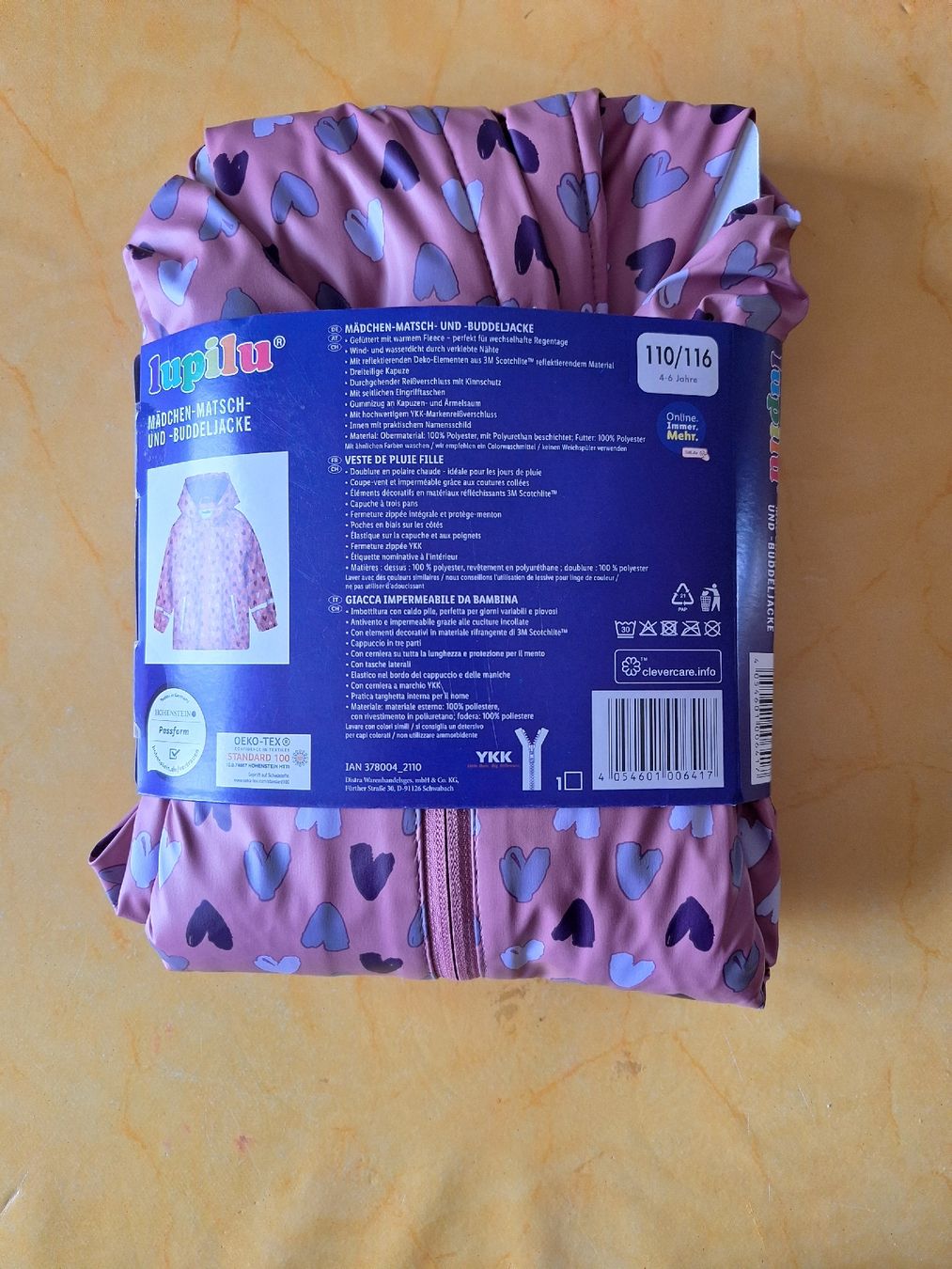 Lupilu Giacche & Cappotti: Matsch und Buddeljacke 110/116 – Nuovo e nell'imballaggio originale da Frutigen venduto da Autoflitzer 1