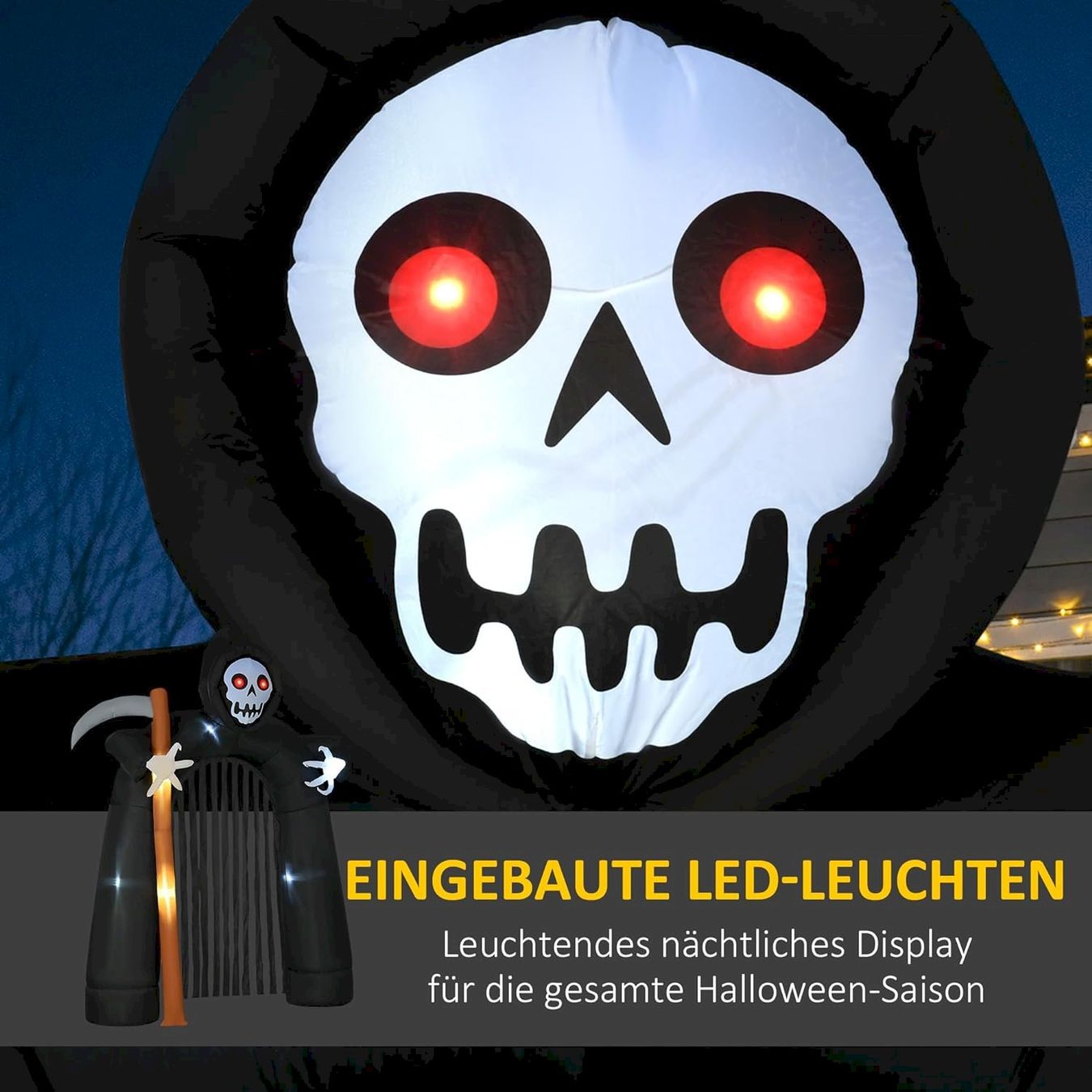 Altre Decorazioni per giardino: Große Halloween-Gartendekoration – Nuovo e nell'imballaggio originale da Bottighofen venduto da zaap 3