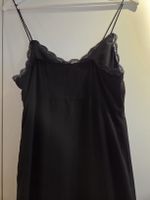 Schwarzes Never Denim Kleid, Grösse M, Spitze, Sommer!