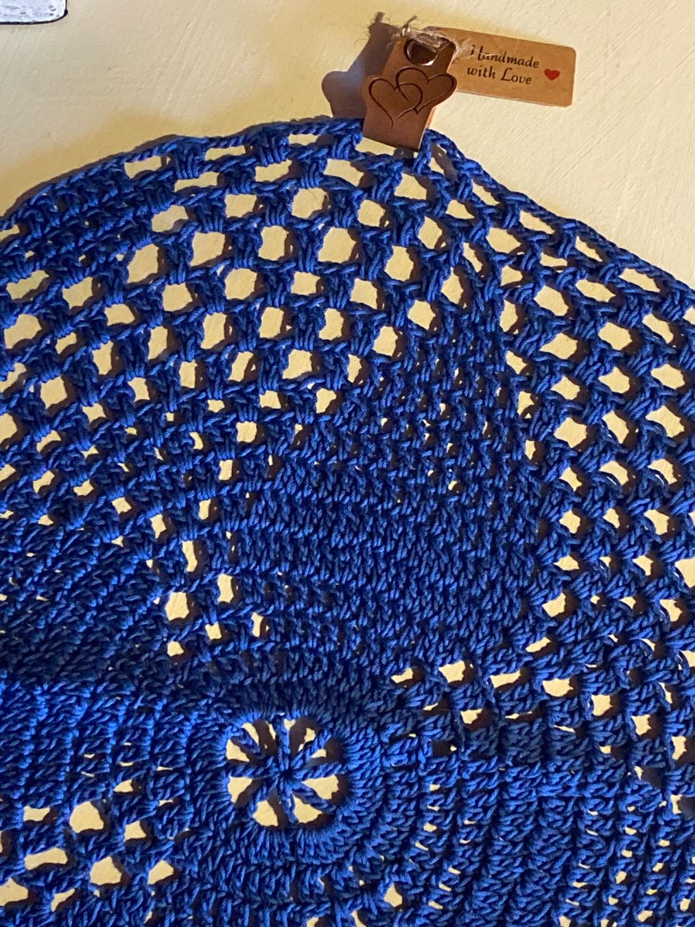 Altra biancheria da tavola: TISCHDECKE-RUND-BLAU,HANDGEMACHT – Nuovo e nell'imballaggio originale da Meienried venduto da ManuelaBoutique 3