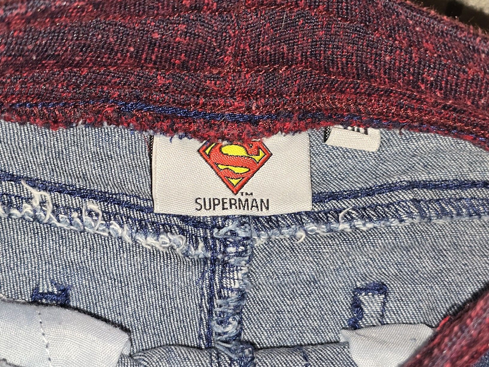Hosen: Süsse Superman Jeans, Grösse 80, Top Zustand, elastisch – Gebraucht aus Teufenthal AG von thuzsu 1