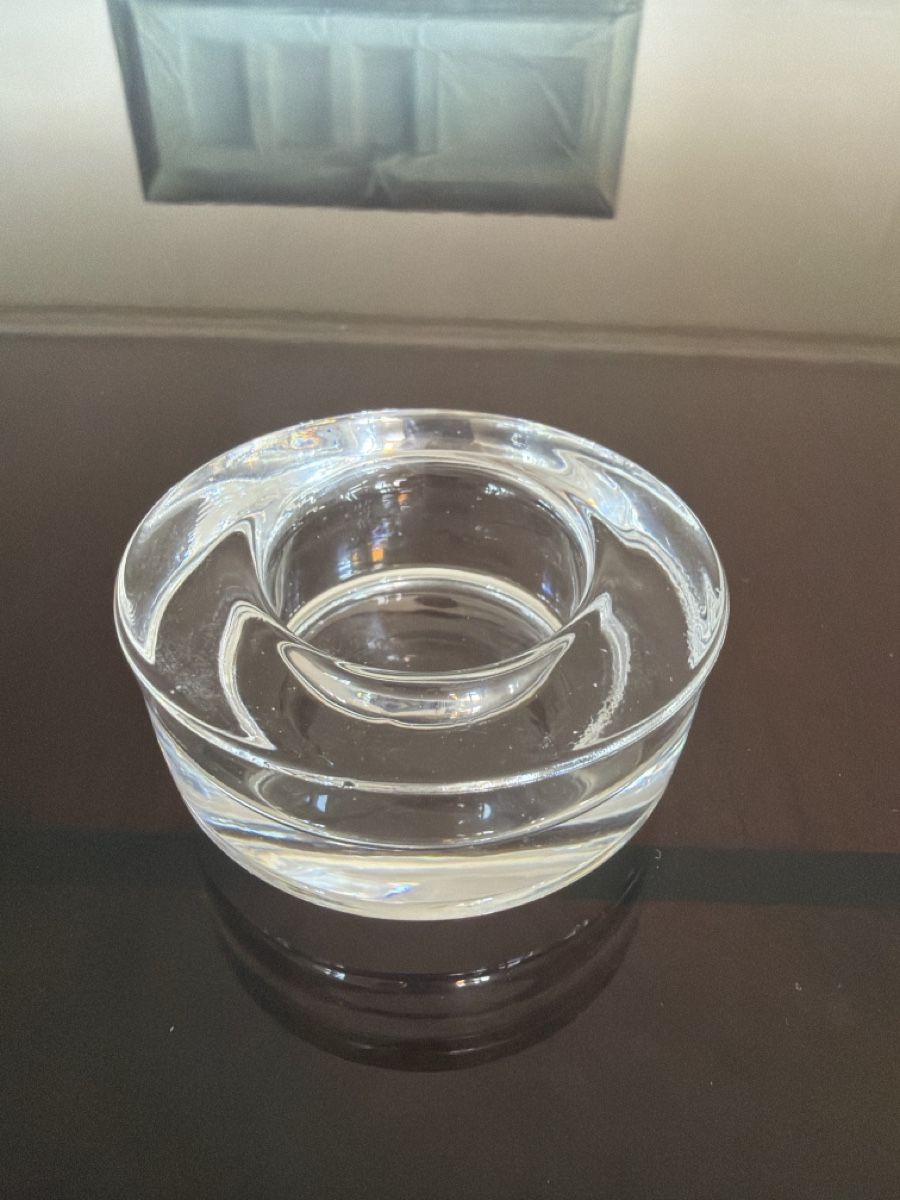 Portacandele: Teelichtglashalter Glas rund klar – Usato da Zürich venduto da joyfulgrace 3