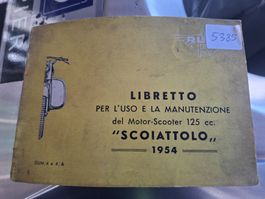 Rumi Scoiattolo 125 cc uso e manutenzione originale 1954 