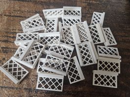 lego 3185 lot de 30 pièces White Fence 1 x 4 x 2 Lattice