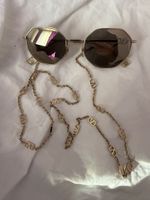 Sonnenbrille Valentino VA 2040 goldfarben mit Kette 52mm