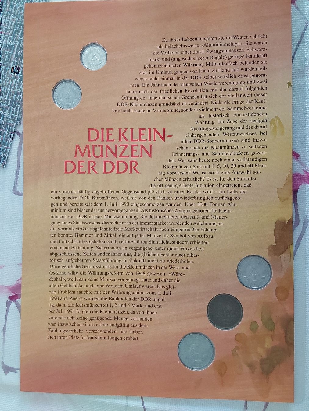 Tutti le monete: Münzblatt DDR  – Usato da St. Gallen venduto da aha_2prr 1