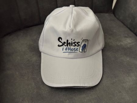 Kappe mit Aufdruck "Schiss i d’Hose"