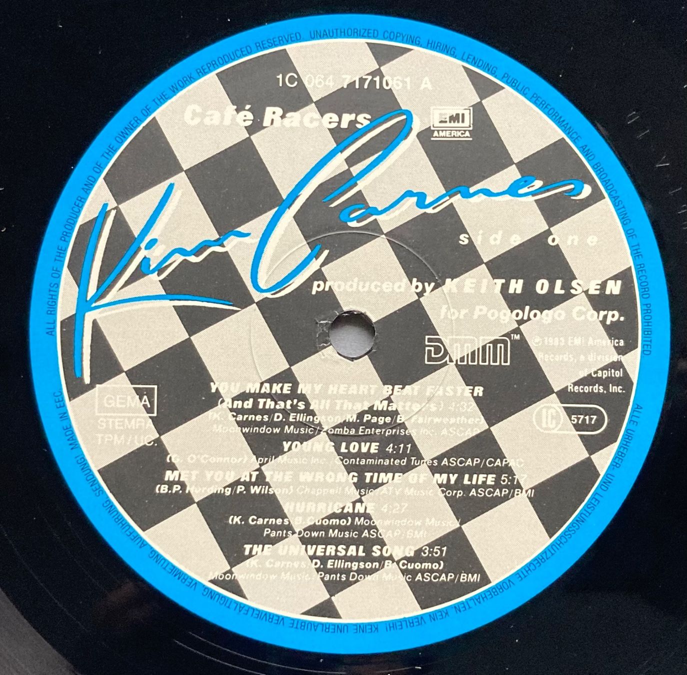 Dischi in vinile: KIM CARNES - CAFE RACERS – Usato da Poliez-Pittet venduto da Newtown-Records 3