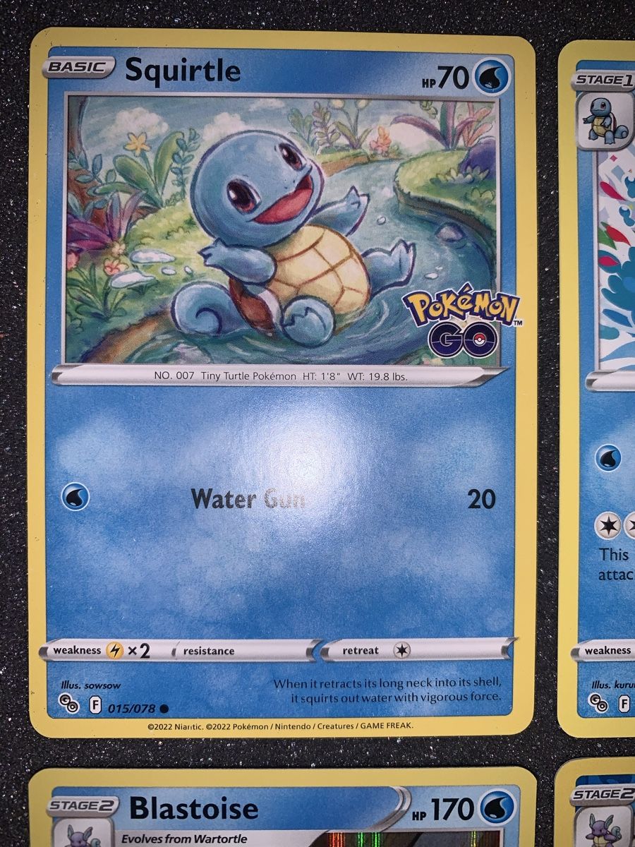 Pokémon Cartes à collectionner: Blastoise GO Squirtle, Wartortle, 4 carte – D'occasion à Bironico par ars_z6lb 1