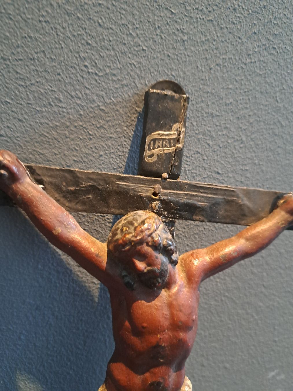 Statuette: Antikes Kruzifix Gusseisen – Usato da bad zurzach venduto da jue_5xhl 1