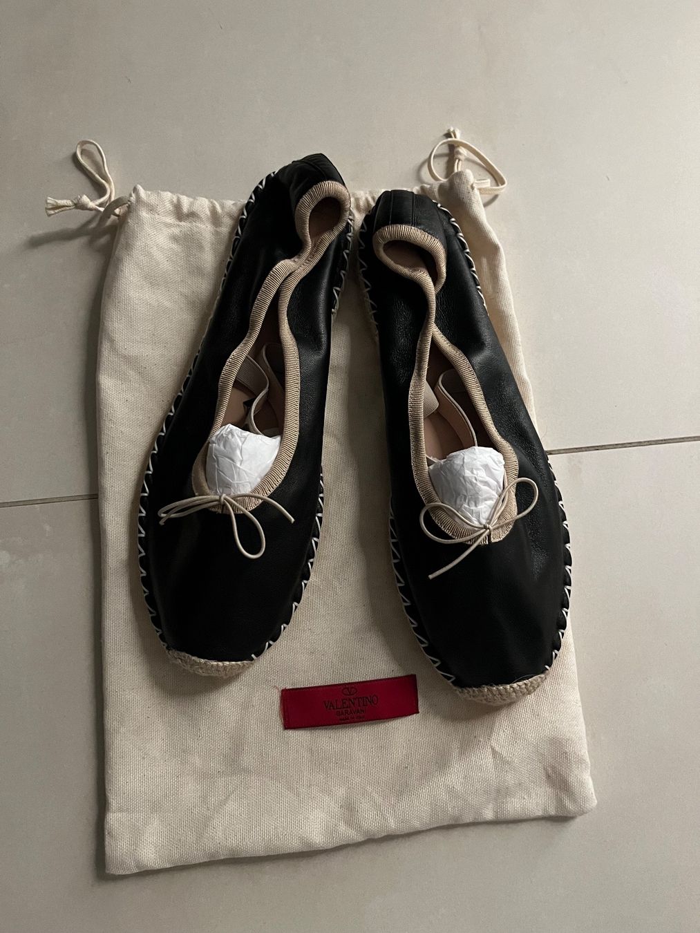 Valentino Scarpe da donna: Valentino Rockstud Leather Ballerina – Nuovo (secondo la descrizione) da Zürich venduto da fab_lhd9