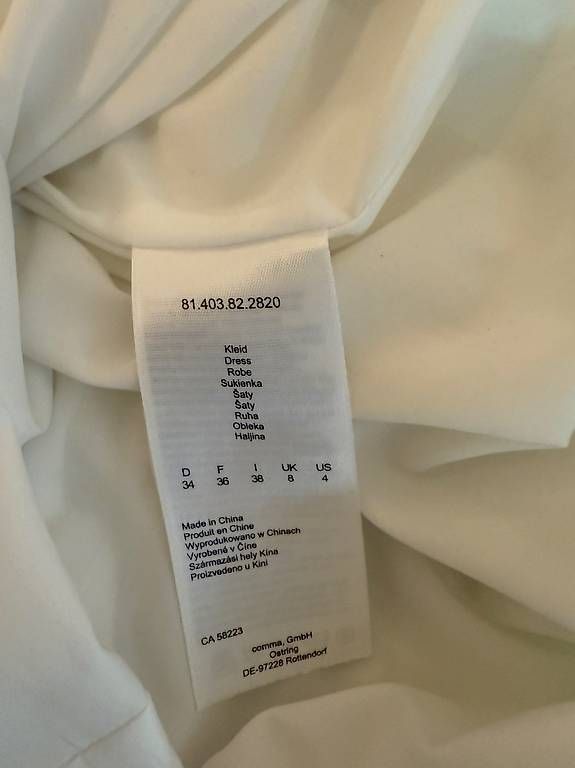 Comma Vestiti: Comma white dress - size S - as new! – Nuovo (secondo la descrizione) da Zürich venduto da Vera_Ma 3