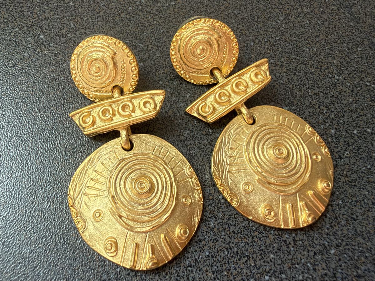Orecchini pendenti & Orecchini a lobo: Vintage Ohrringe Luxus Modeschmuck – Usato da Lamone venduto da LaCantinaMagica