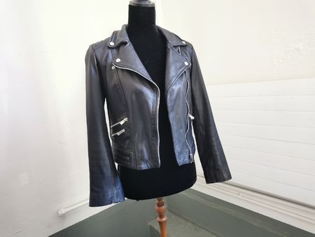 Superschöne Lederjacke S Cortefiel Bikerjacke