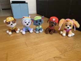 Paw Patrol Plüschtiere 5er Set guter Zustand