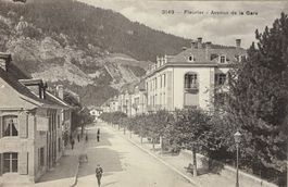 Fleurier, Avenue de la Gare, 1923