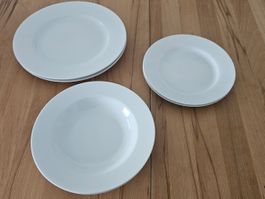 Cucina&Tavola, 2 Suppen- und 2 Essteller und 2 kleine Teller