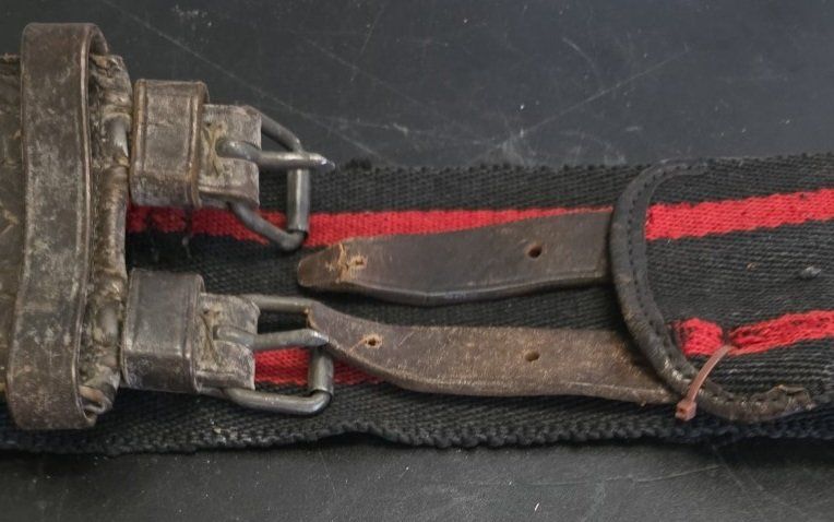 Gürtel: Alter Schweizer Feuerwehrgurt / Haltegurt (88 cm) – Gebraucht aus Flums von Flumsantik 1