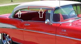1953 1954 Buick & Chevy Hardtop Flipper Trim - Chromleiste