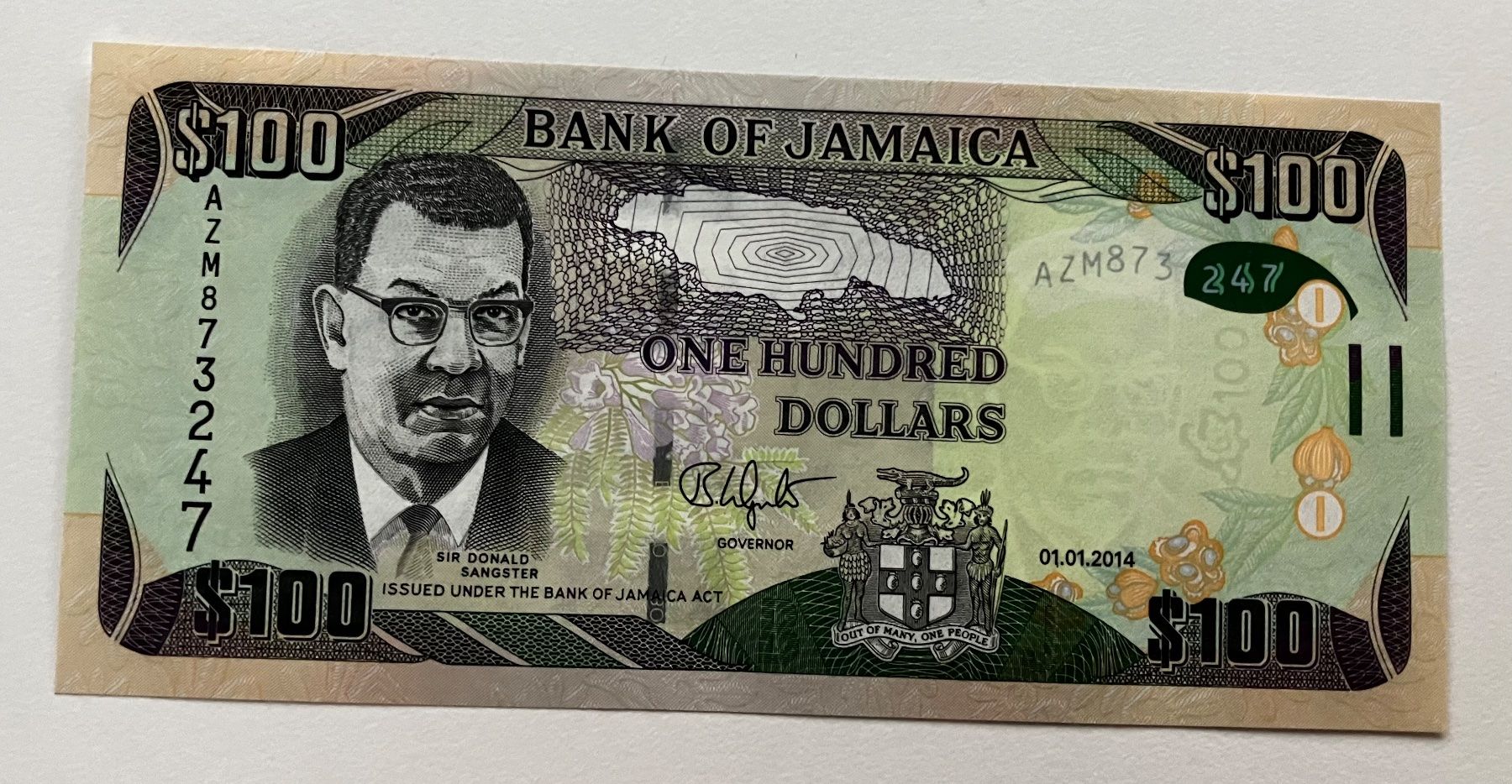 Banconote: Jamaika 100 Dollars Neuwertig 2014 – Nuovo (secondo la descrizione) da Algetshausen venduto da Carrhard