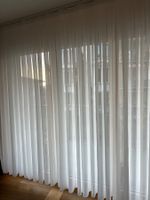 Gardine weiss/210x235cm mit Schweizer Schienensystem