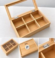 Bambus-Organizer mi Glasdeckel