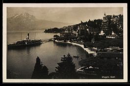 AK Weggis, Quai, 1927