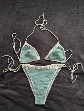 Häkel Bikini Set Handgemacht - grosse S/M
