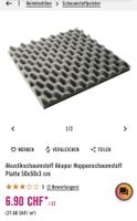 Akustikschaumstoff Kkupur Platte 50x50x3cm Neu