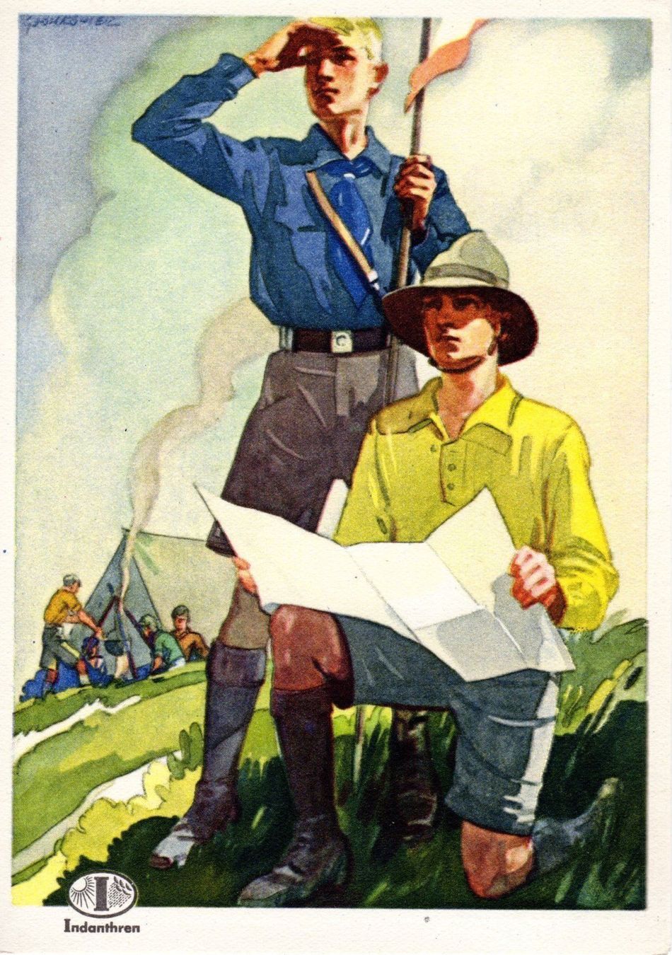 Cartoline postali: AK-Ansichtskarte 1933 Pfadfinder Scouts – Nuovo (secondo la descrizione) da Sulgen venduto da Swisstex