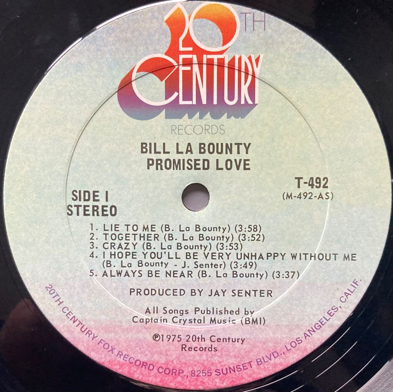Dischi in vinile: BILL LABOUNTY - PROMISED LOVE – Usato da Poliez-Pittet venduto da Newtown-Records 3