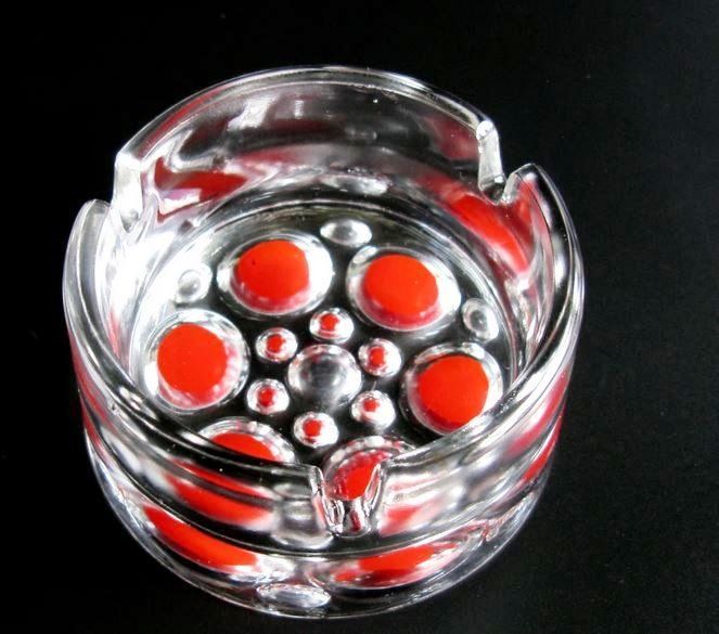 Aschenbecher: Aschenbecher, Pop Op ArtGlas - Walther Glas Design - – Neu (gemäss Beschreibung) aus Zürich von 1-2-3-Verkauft 2