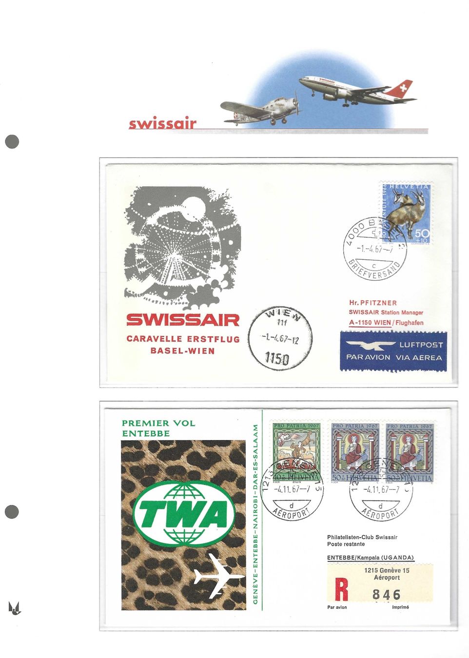 Tutti i francobolli: Swissair – Nuovo (secondo la descrizione) da Koblenz venduto da Markenhimmel