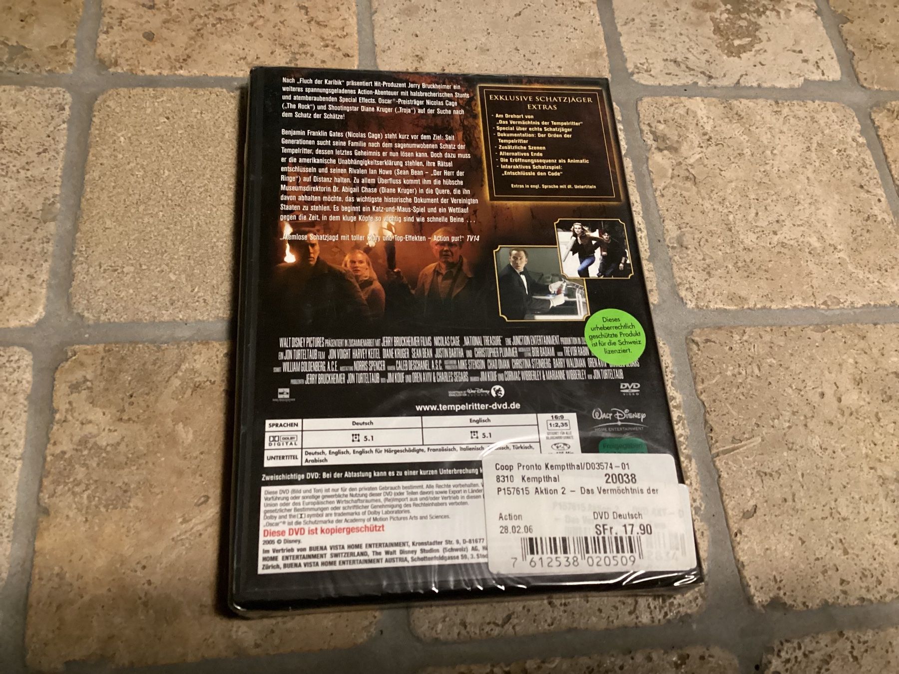 Tutti i DVDs: DVD, Das Vermächtnis der Tempelritter, Nicolas Cage – Nuovo e nell'imballaggio originale da Mörschwil venduto da Monzar 1