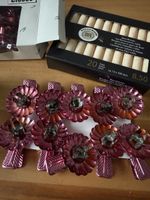 Adventszeit: Baumkerzenhalter rosa + Baumkerzen