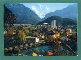 Interlaken, Blick auf Jungfrau, 1981, gelaufen, Grossformat
