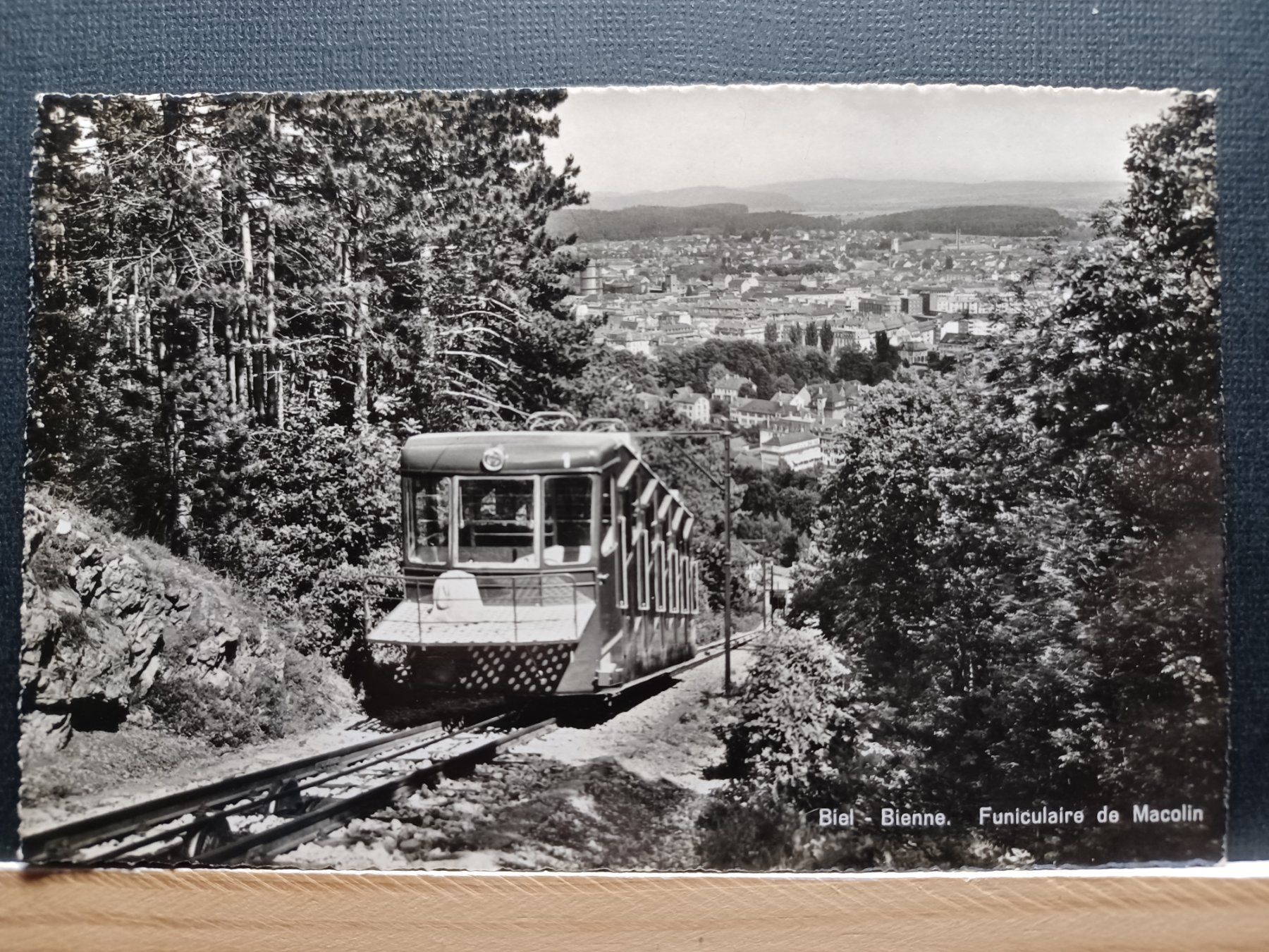 Cartoline postali: d 10498, Funiculaire de Macolin, Biel – Usato da Aarau Rohr venduto da mgvw