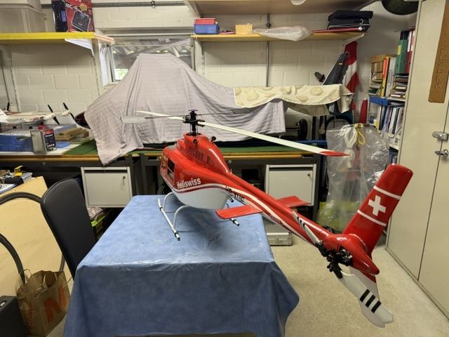 Vario Helicopter Modellismo RC: JET RANGER HELISWISS 1800mm – Usato da Sempach venduto da Wewa1 3