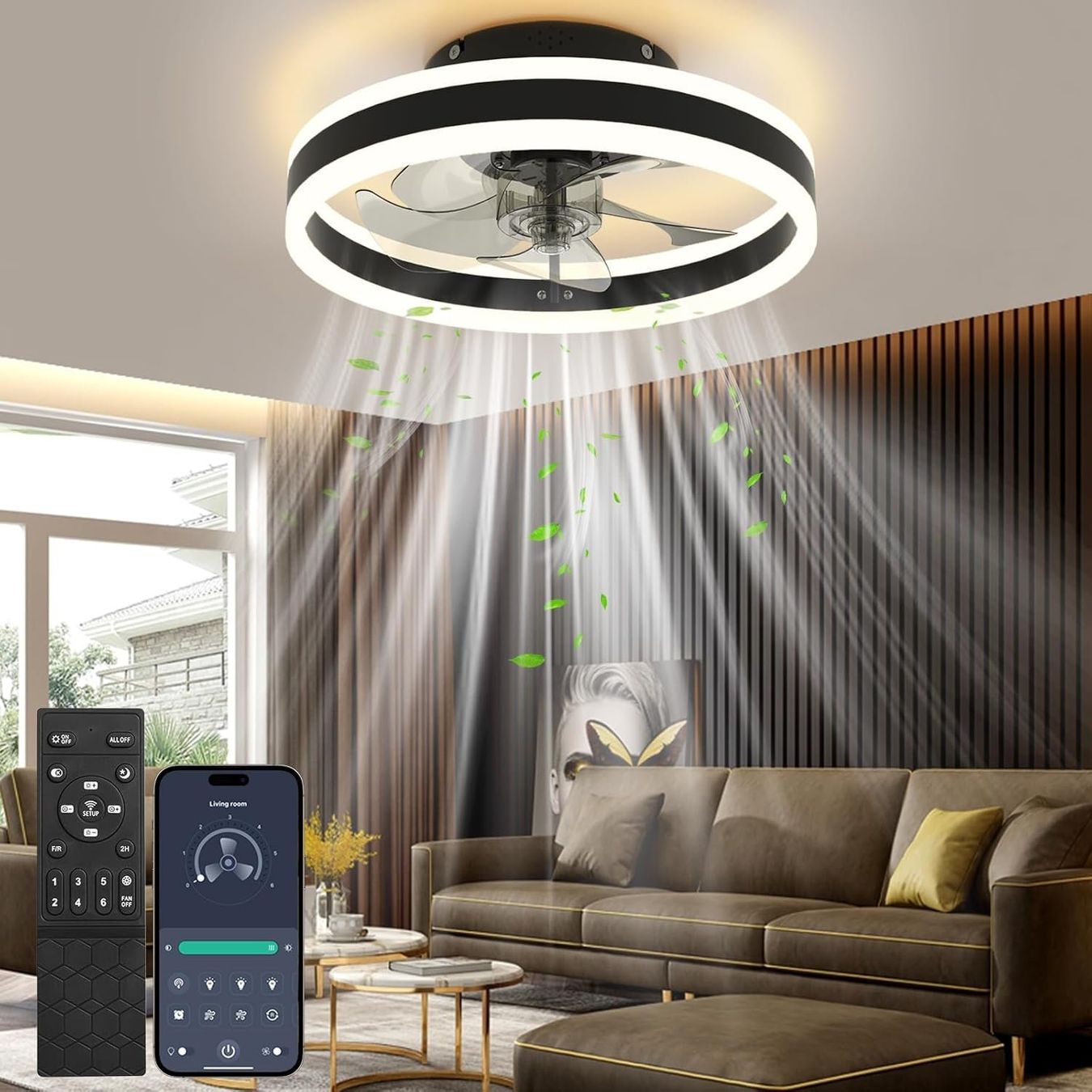Lampadari & plafoniere: LED Deckenventilator mit Lampe dimmbar 6 Stufen – Nuovo e nell'imballaggio originale da Zürich venduto da ausverkauf50