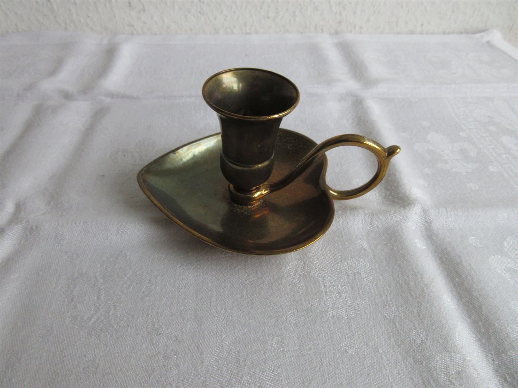 Portacandele: Bronze Kerzenhalter, Herzform – Usato da Binningen venduto da tempipassati
