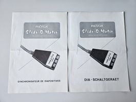 lot de 2 modes d'emploi Revox - Slide-O-Matic - D & F