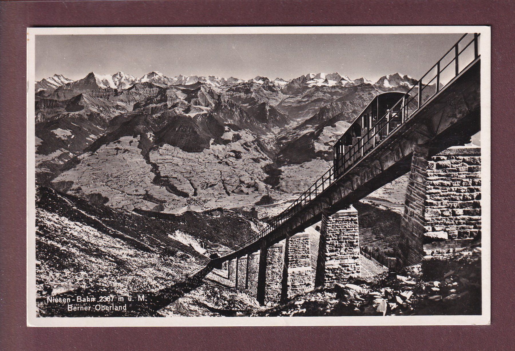 Ansichtskarten: NIESEN-BAHN - 1943 – Gebraucht aus Pully von nicecards