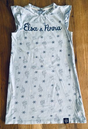 Kleid FROZEN ELSA&ANNA, 134/140cm, Baumwolle, BRIEF