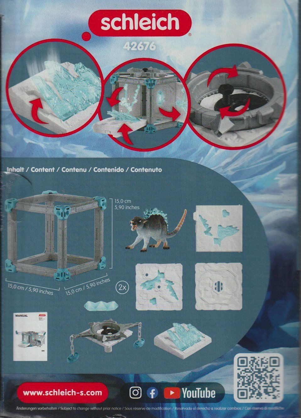 Schleich Spielzeuge: SCHLEICH ELDRADOR CREATURES 42676 BATTLE CAVE : ICE RAT – Neu und originalverpackt aus Vezia von Aquarius_Age 2