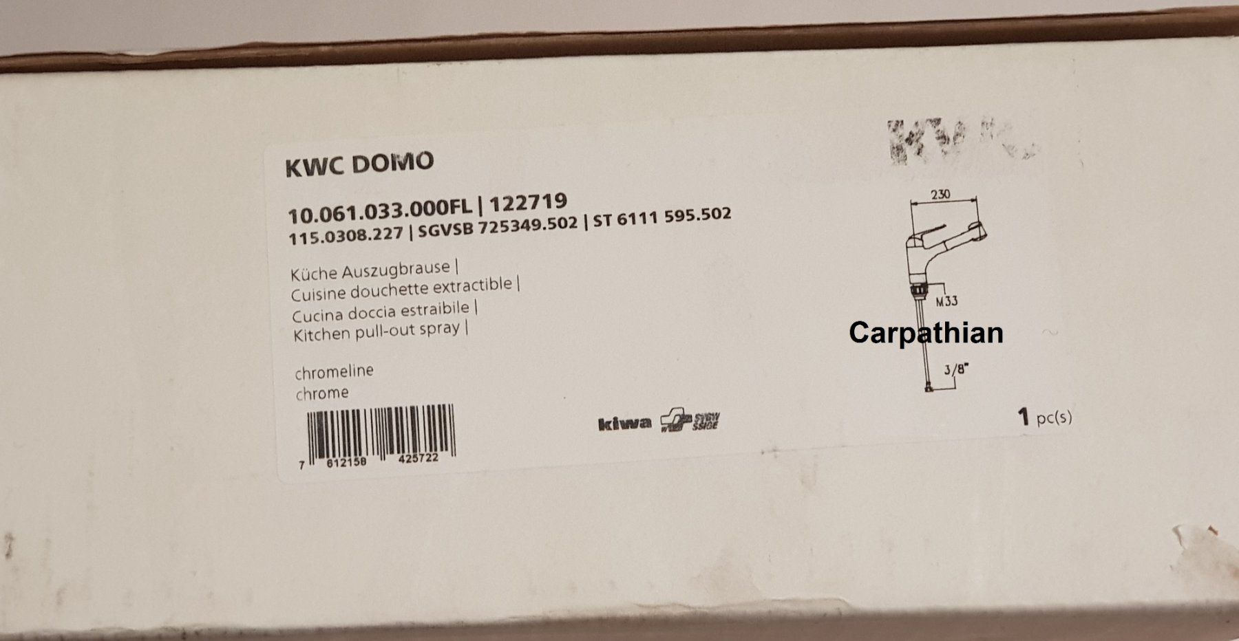 Kwc Rubinetteria: KWC Domo Küchenmischer **TOP ANGEBOT** – Nuovo e nell'imballaggio originale da Unterlunkhofen venduto da Carpathian 3